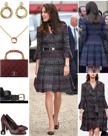 Daftar Fashion Yang Dikenakan Kate di Perancis © Instagram