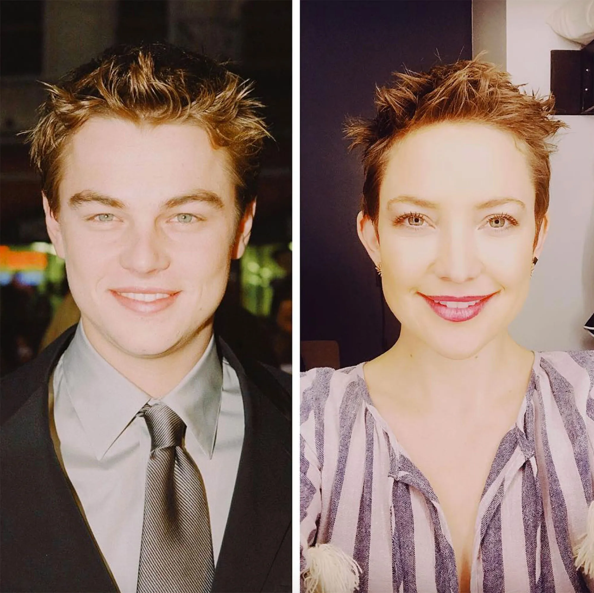 Ketika Kate terinspirasi gaya rambut Leo © instagram.com/katehudson