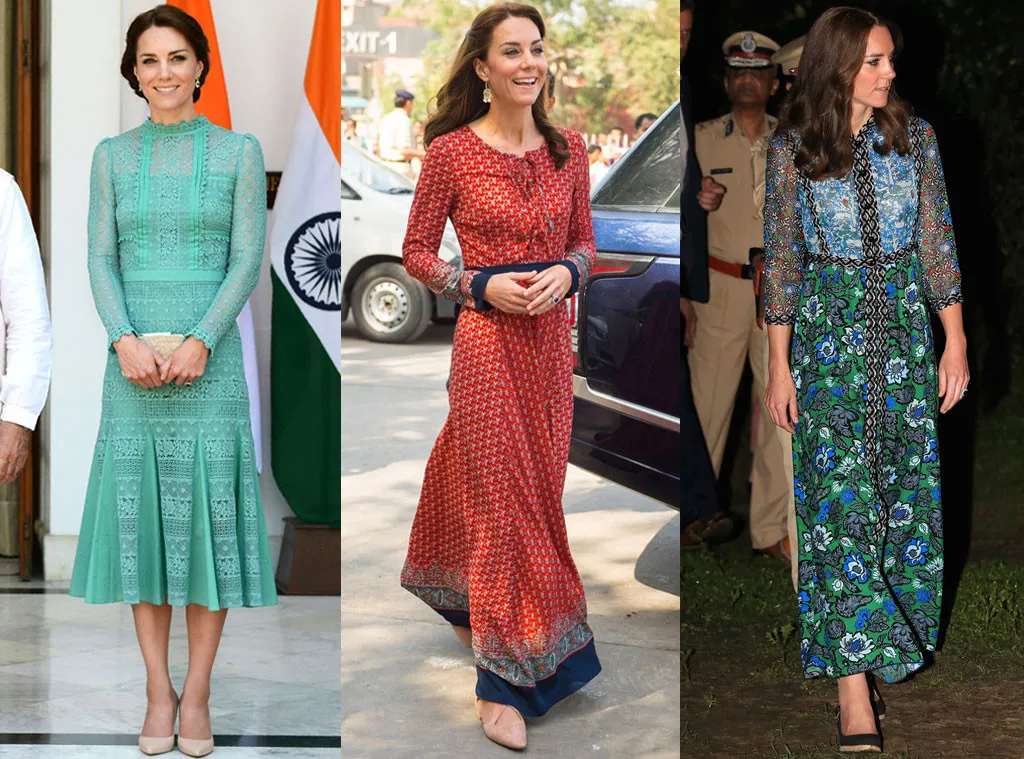 Berbagai macam outfit Kate dalam waktu tak sampai setengah hari © eonline.com