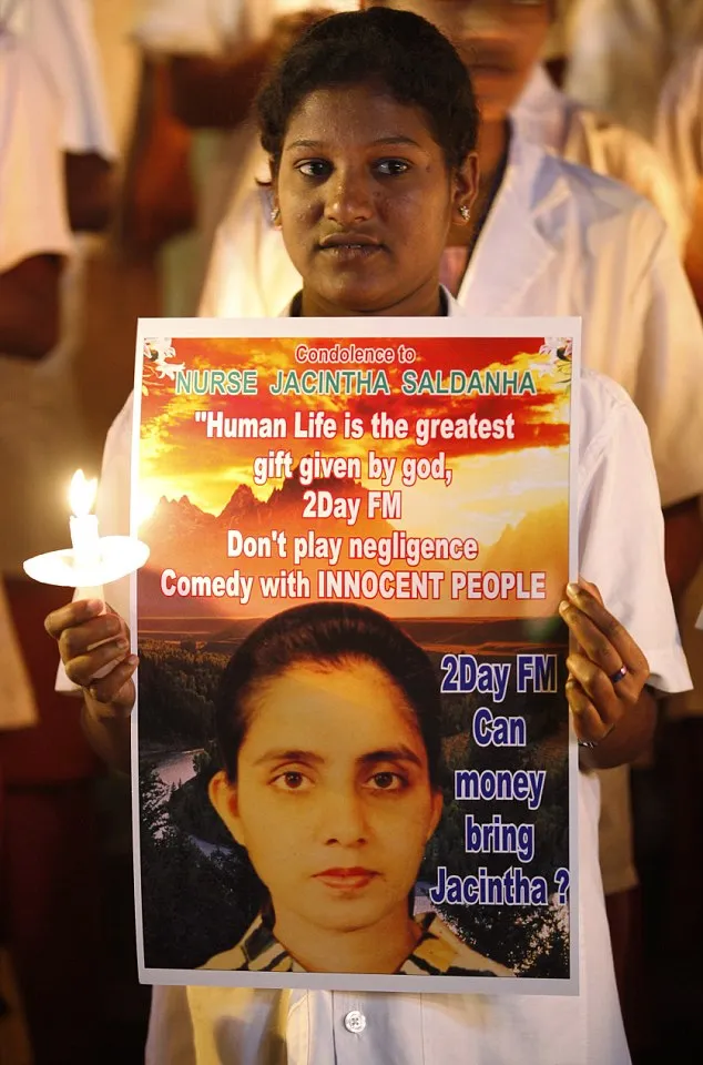 Orasi untuk Jacintha Saldanha @ dailymail.co.uk