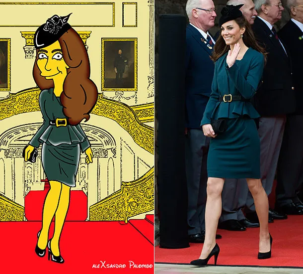 Ketika Kate jadi karakter THE SIMPSONS, beginilah jadinya! @hellomagazine.com