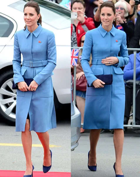 Kate Middleton Dengan Coat Birunya @ dailymail.co.uk