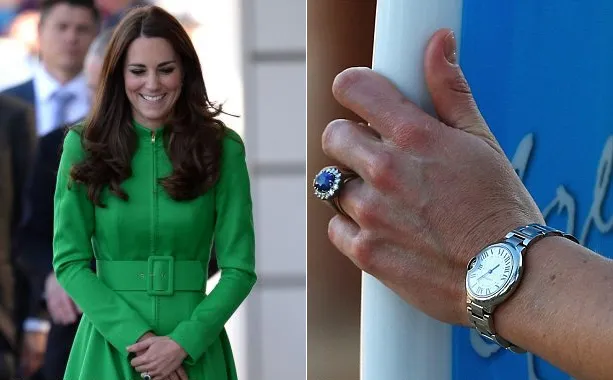 Kate Middleton dan jam tangan Cartier @ dailymail.co.uk