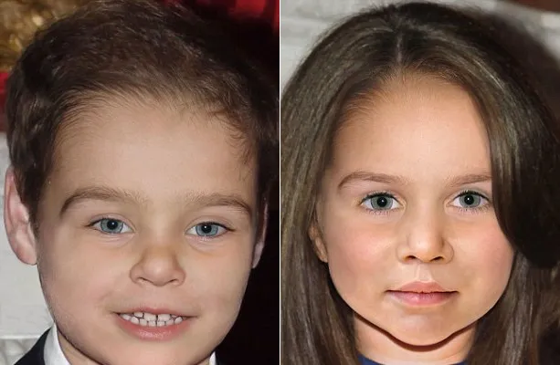 Wajah anak William - Kate kelak @ dailymail.co.uk