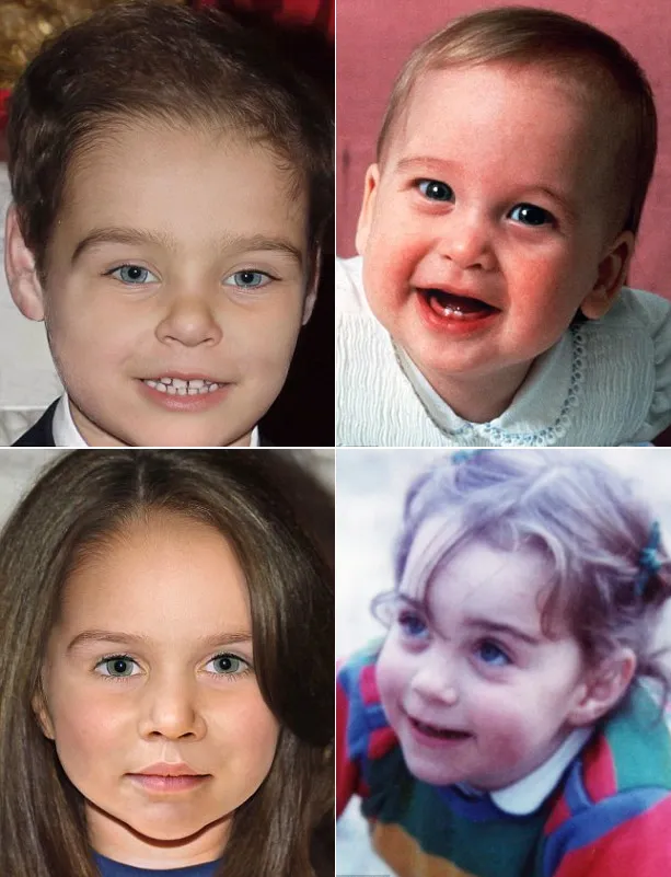 Bandingkan wajah forensik ini dengan wajah orang tua mereka saat kecil @ dailymail.co.uk