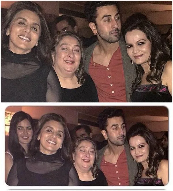Foto Katrina yang dipotong ibu Ranbir. @pinkvilla