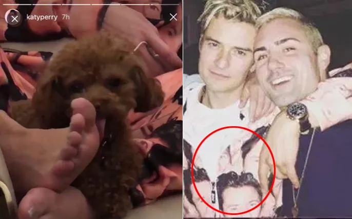 Katy juga sempat pakai baju milik Orlando © instagram.com