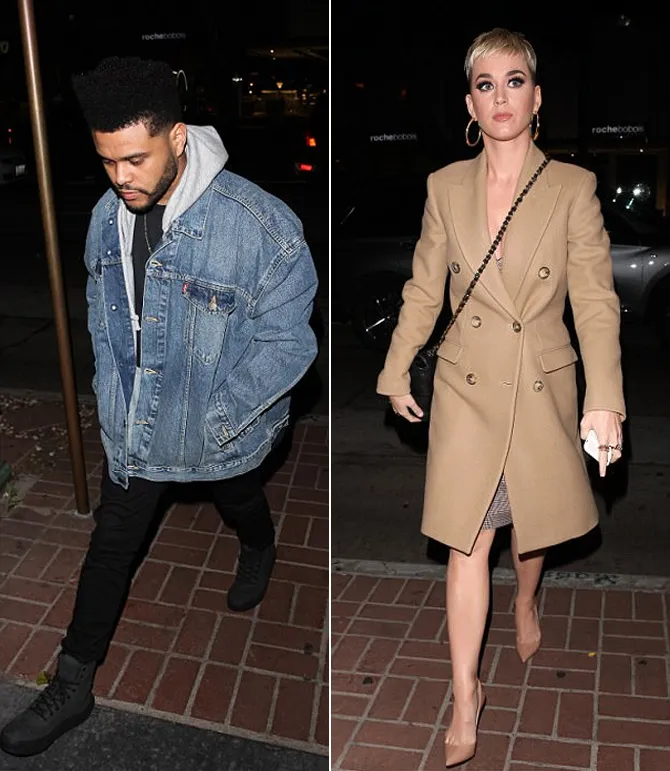 The Weeknd dan Katy dinner bareng © dailymail.co.uk