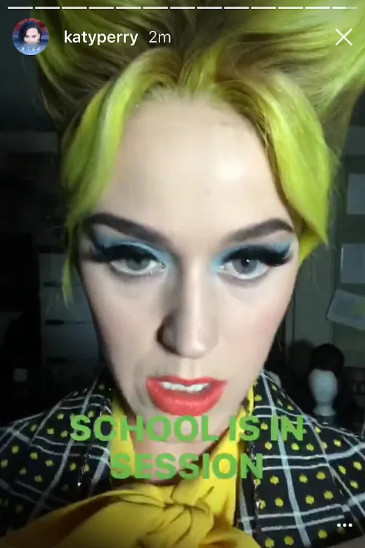 Katy hadiri pesta Halloweenn bareng Orlando © Katy's Snapchat