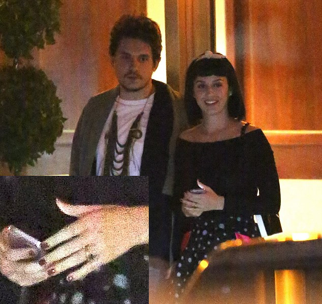 Pakai Cincin  Katy  Perry  dan John Mayer Telah Bertunangan 