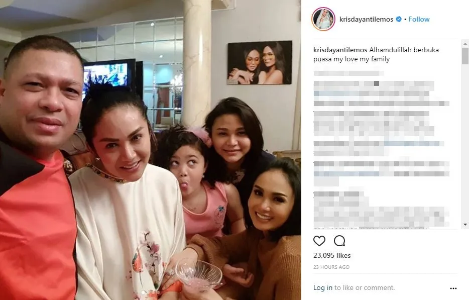 Ungkapan syukur KD © instagram.com/krisdayantilemos