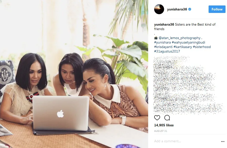 Bukan hanya berdua, KD dan Yuni juga sempat quality time dengan adik mereka. /©instagram.com/yunishara36