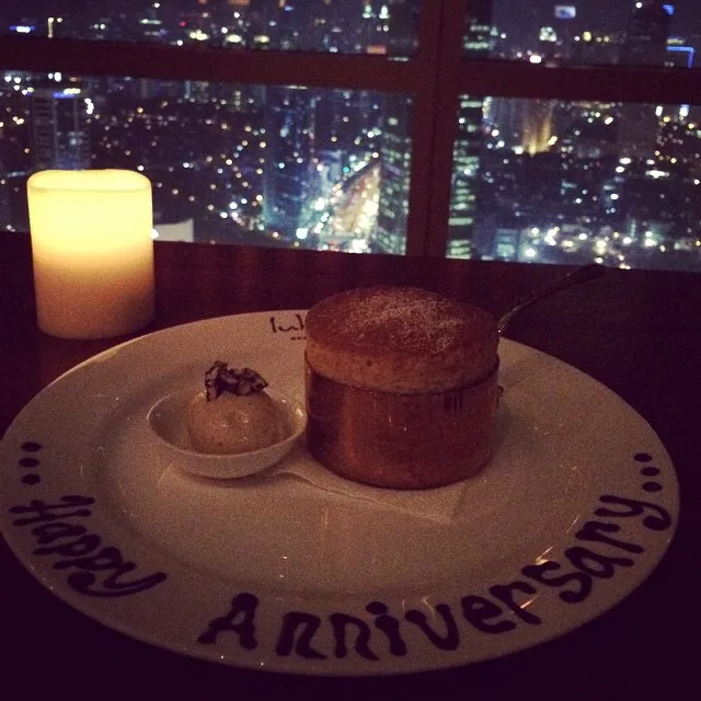 Dessert with a view.