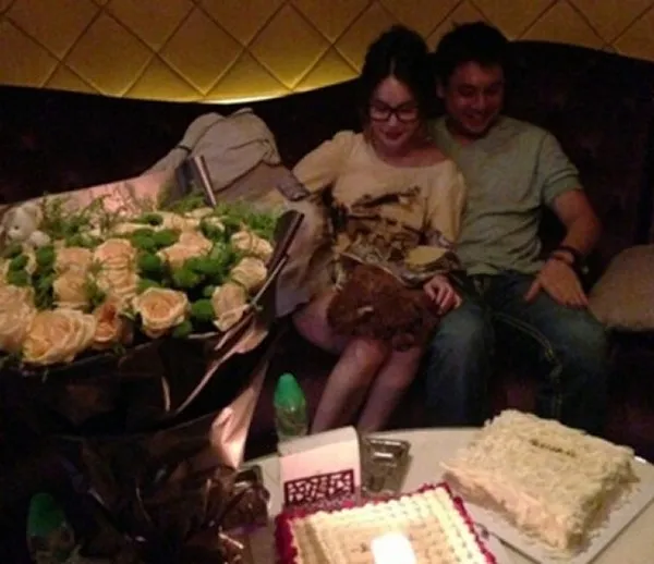 Ken Zhu dan Jiang Xinyu saat merayakan ultah sang model @lollipop.sg