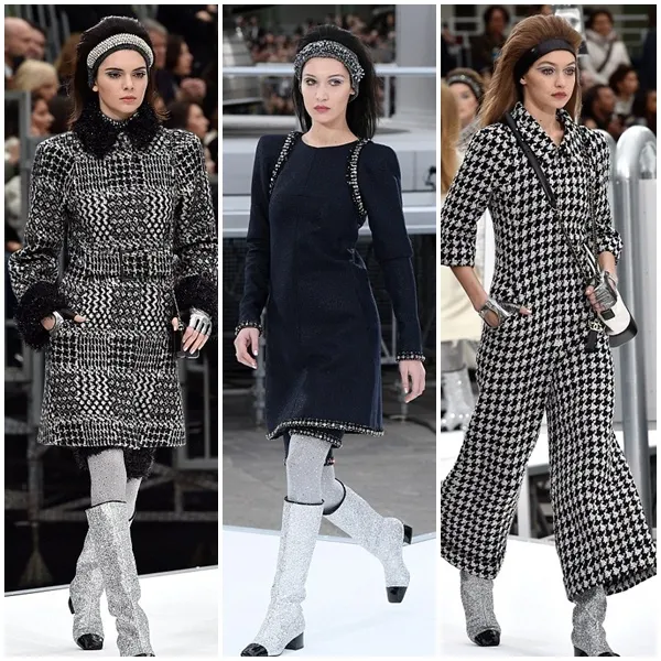 Kendall, Bella, dan Gigi tampil sebagai model di fashion show tersebut © Istimewa