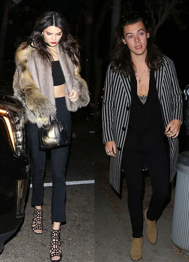 Kendall Jenner dan Harry Style saat hadiri pesta ulang tahun Jeff Azoff. ©x17online.com via dailymail.co.uk