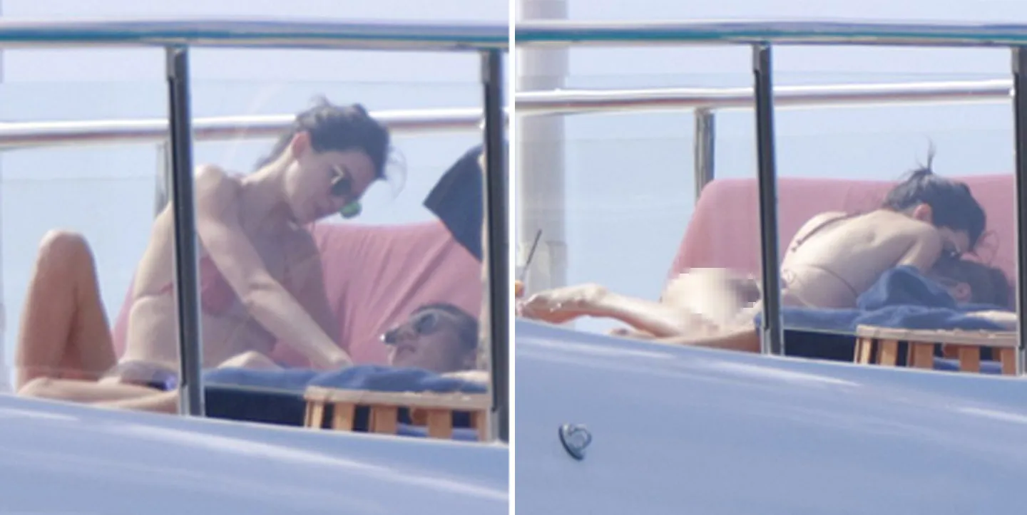 Kendall tertangkap cium Harry © Splashnews.com