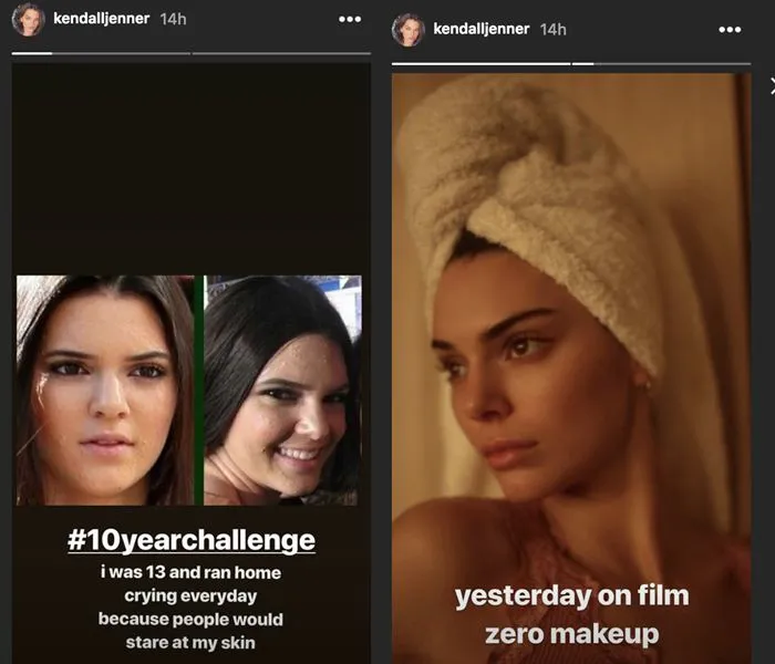 instagram.com/kendalljenner Diakses 18/01/2019