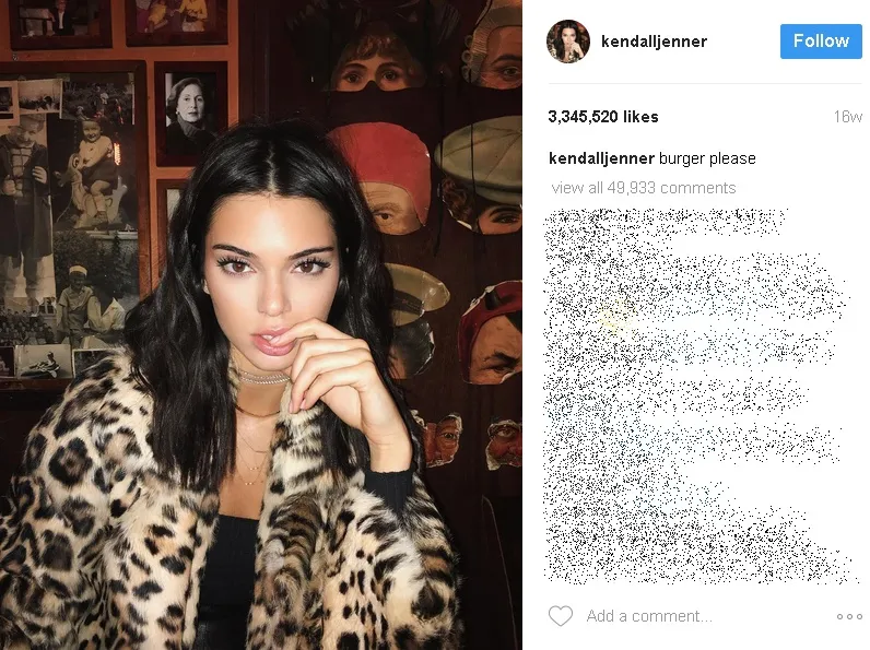 Sibuk jadi model Victoria's Secret, Kendall sempatkan untuk makan burger. /©instagram.com/kendalljenner