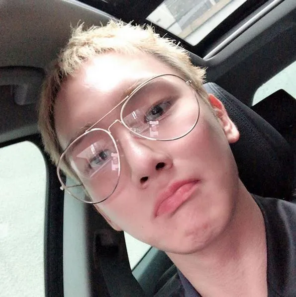 Gaya rambut baru Key SHINee. (Credit: instagram.com/bumkeyk)