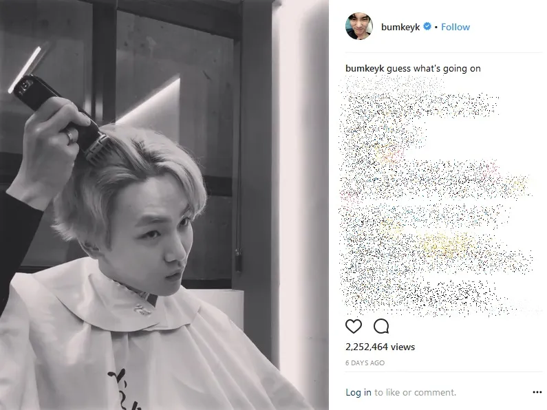 Key sempat potong sendiri rambutnya. Credit: via instagram.com/bumkeyk