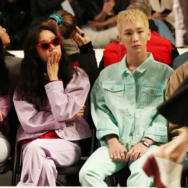 Penampilan perdana Key dengan rambut baru di hadapan publik. Credit: via instagram.com/bumkeyk