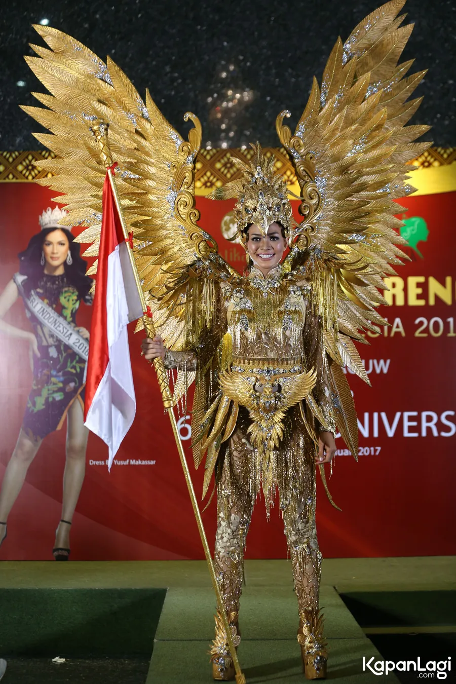 Kezia Warouw mengaku berat badannya turun drastis dalam periapan menuju Miss Universe. ŠKapanLagi.com/Budy Santoso