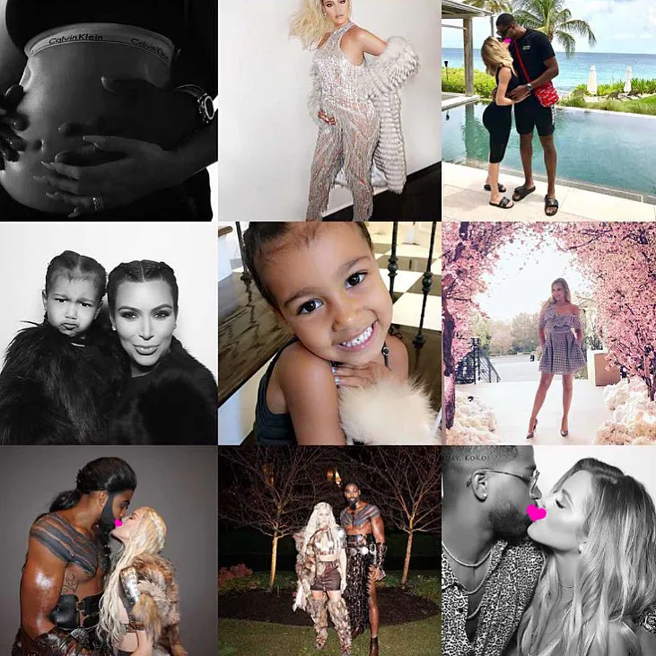 Best nine 2017 ala Khloe © instagram.com/khloekardashian