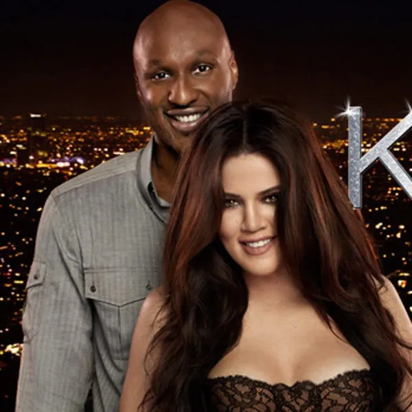 Lamar dan Khloe @ hollywoodlife.com
