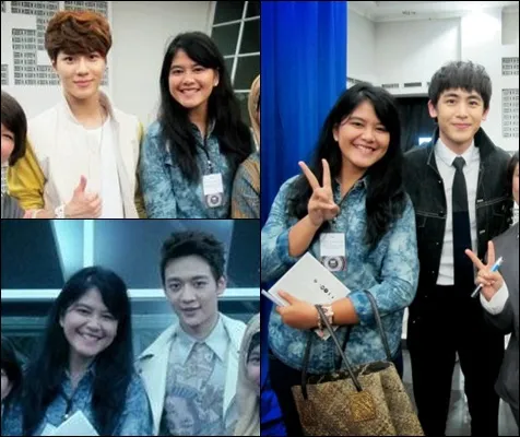 Kahiyang Ayu, Putri Jokowi sempat bertemu dengan para idol K-Pop di Music Bank Jakarta tahun lalu @dok. istimewa