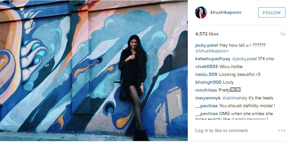 Khushi Kapoor pamer kaki jenjang yang bikin iri © Instagram.com/khushikapoorr