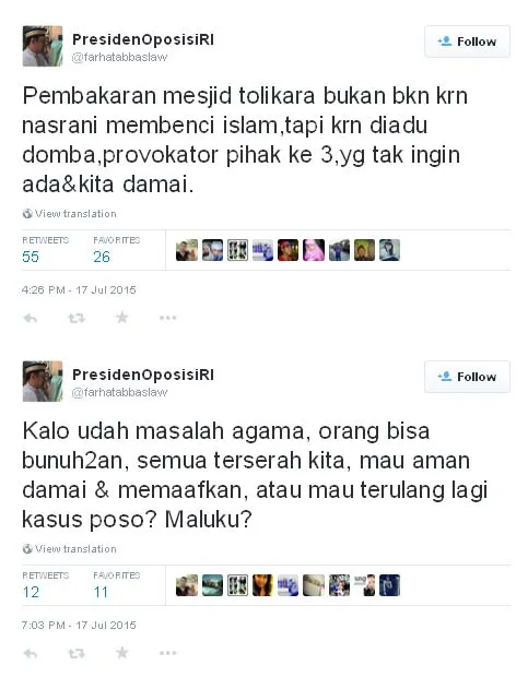 Beda, kali ini Farhat Abbas lebih bijaksana ©Twitter.com/farhatabbaslaw