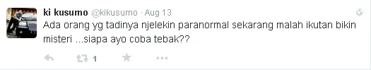 Ki Kusumo sindir Demian? / © Twitter