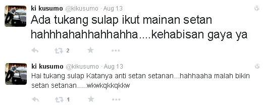 Ki Kusumo singgung perkataan Demian tentang setan-setanan / © Twitter