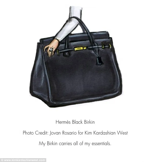 Kim Kardashian memakai tas Hermes Birkin super mahal buat wadah popok anaknya ©kimkardashianwest