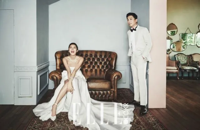 Foto Prewed Kim Bin Woo, cantik dan elegan abis! ©Elle Magazine