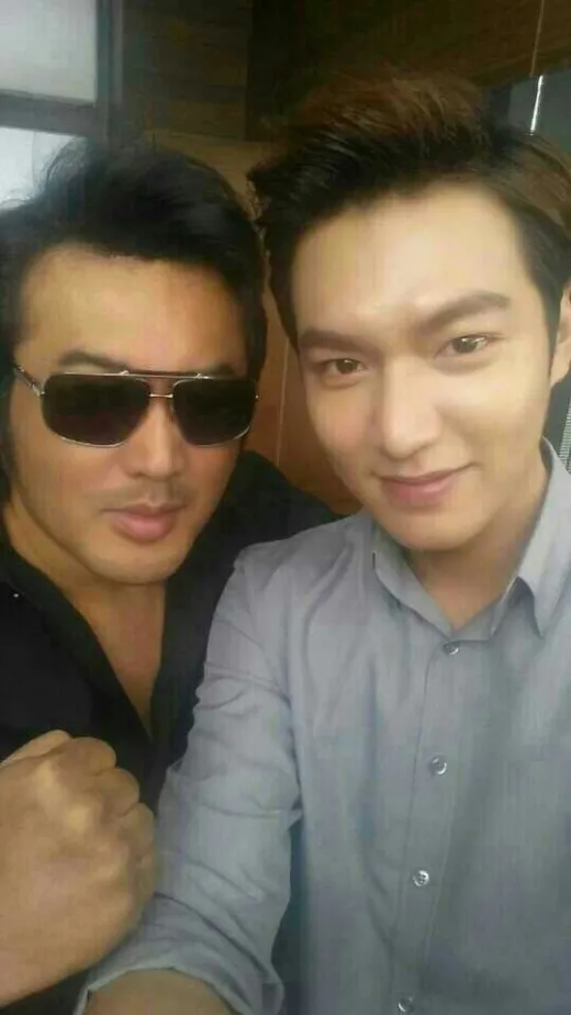Kim Bo Sung saat syuting CF bersama Lee Min Ho @kdramastars.com