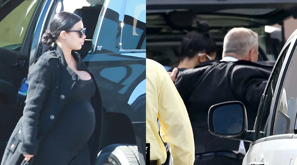 Kim Kardashian dan Kendall Jenner tiba di rumah sakit © Istimewa