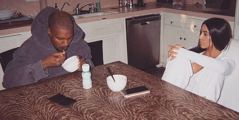 Kim Kadarshian dan Kanye West ©Instagram/kimkadarshian