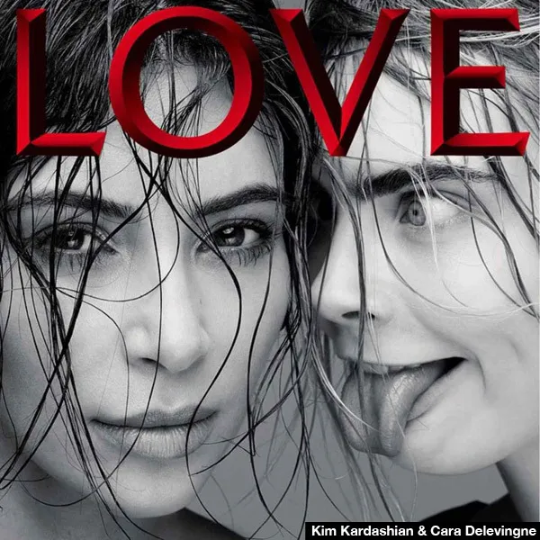 Cara Delevingne ingin jilat Kim Kardashian © Instagram/Lve Magazine