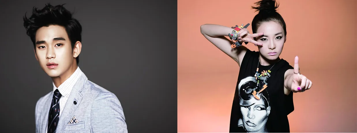 Kim Soo Hyun dirumorkan pacaran dengan Dra 2NE1. ©koreaboo.com