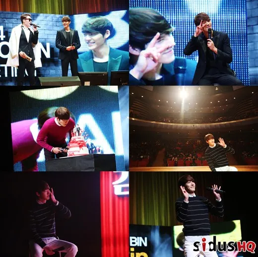 Kim Woo Bin menangis saat berada di tengah-tengah fans @soompi.com