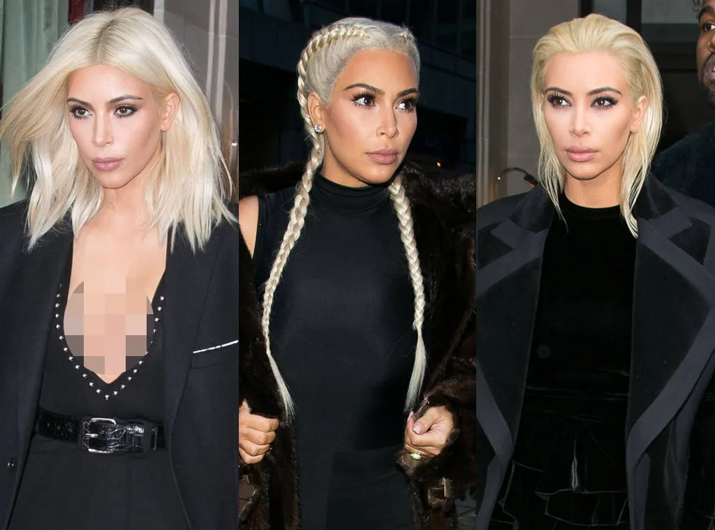 Transformasi rambut blonde Kim dari masa ke masa © istimewa