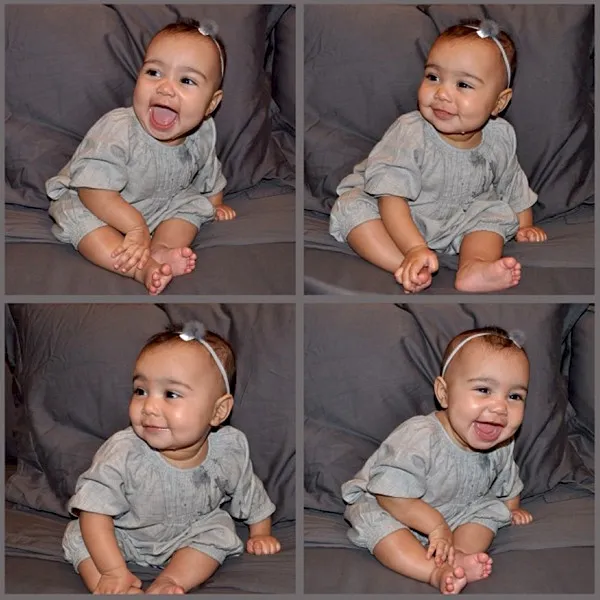 Adakah bayi yang mirip dengan North West @ instagram.com/kimkardashian