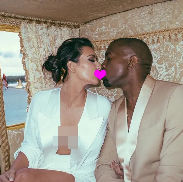 Kemesraan Kim dan Kanye, bikin iri! @ instagram.com/kimkardashian