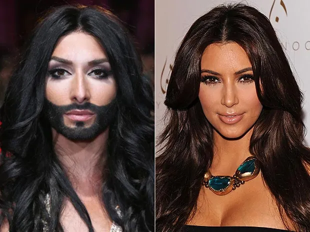 Conchita Wurst vs Kim Kardashian @ thesun.co.uk