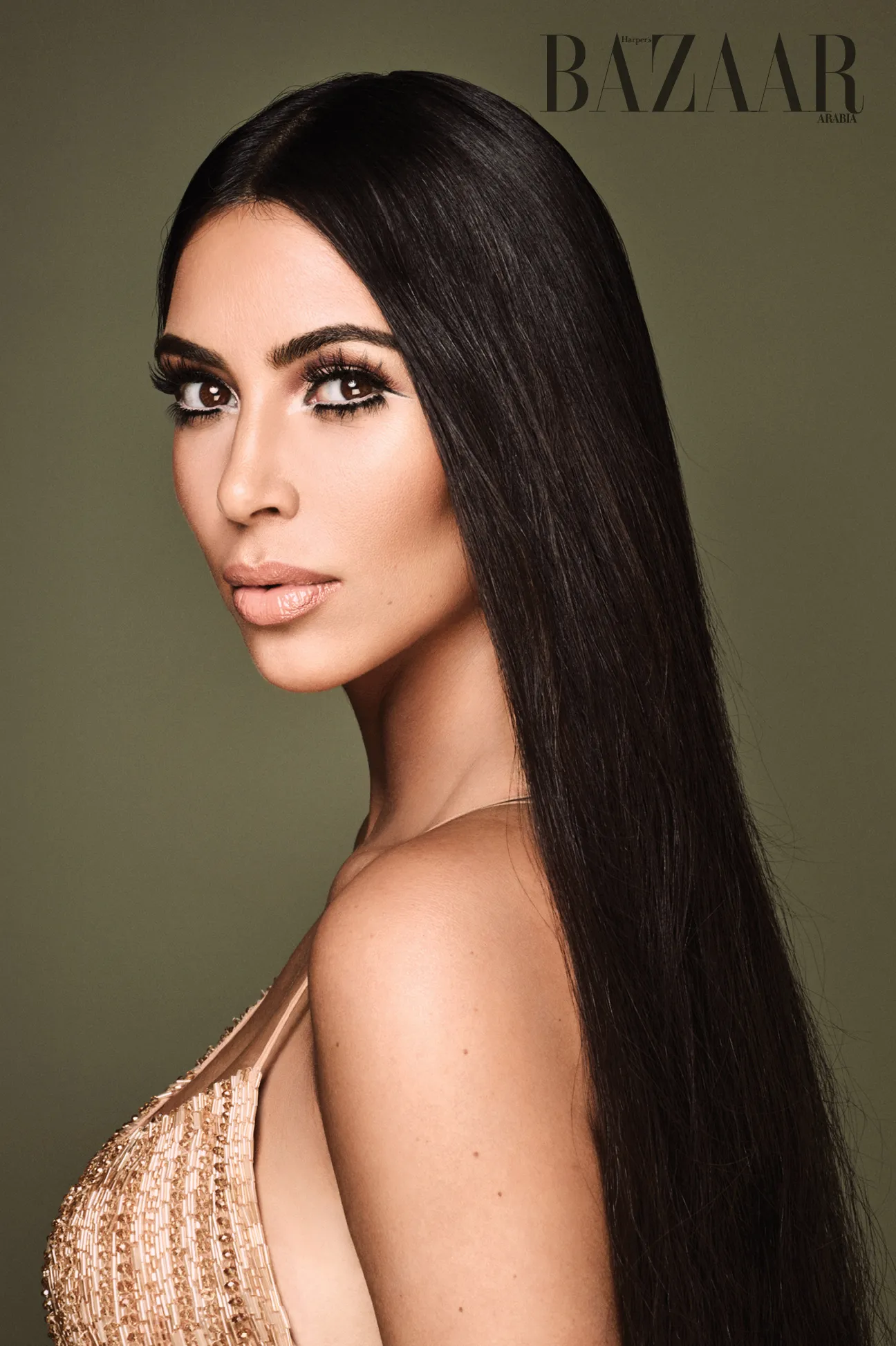 Kim ternyata masih follow akun Obama lho! © Harper's Bazaar Arabia