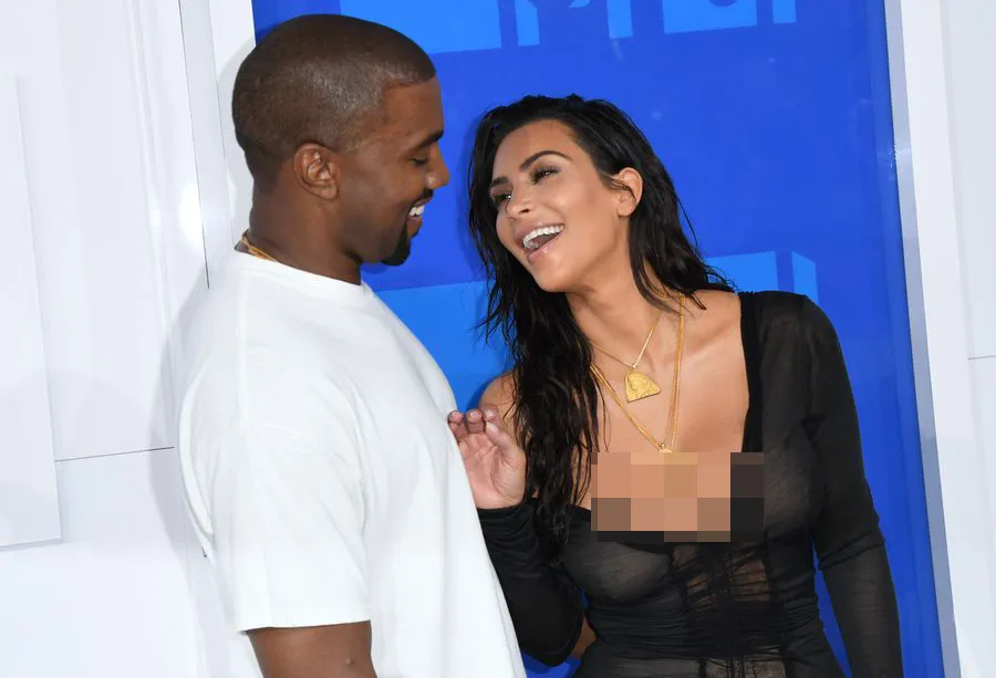 Isu perceraian Kim dan Kanye tidak benar adanya/©AFP