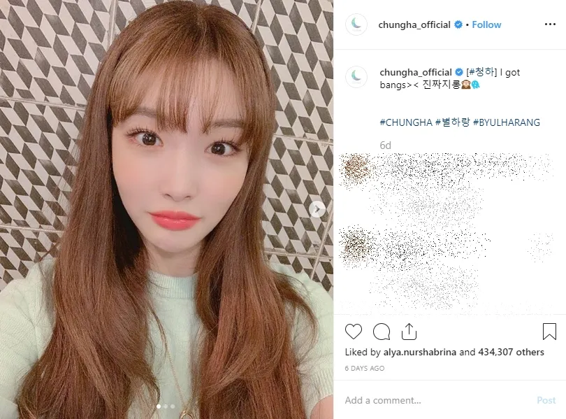 Credit: instagram.com/chungha_official