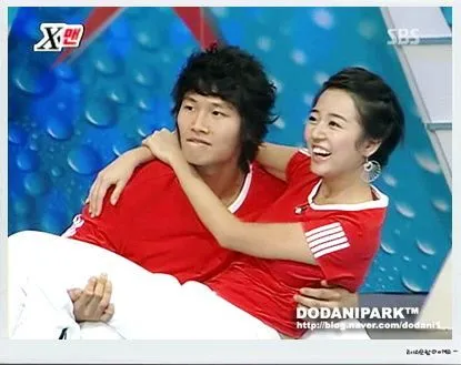Kim Jong Kook dan Yoon Eun Hye saat membintangi X-Man 2005 lalu. @seoulbeats.com